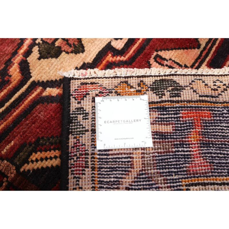 ECARPETGALLERY Hand-knotted Andelz Dark Red Wool Rug - 4'9 x 6'3