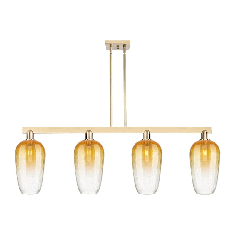 Innovations Lighting 716-4I-16-48 Brookhaven Flute Linear Brookhaven - Champagne Bronze / Amber