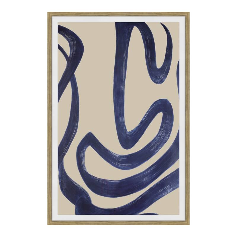 Aurelle Home Modern Ink Brush Stroke Wall Décor