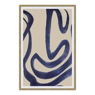 Aurelle Home Modern Ink Brush Stroke Wall Décor