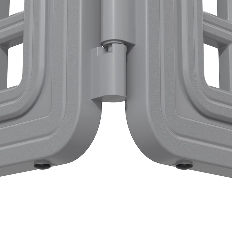 4 Panel Pet Playpen Grey Blue