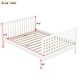 preview thumbnail 15 of 54, New Style Convertible Crib / Full Size Platform Bed with Changing Table, Storage Bed with Shelves, Wooden Crib