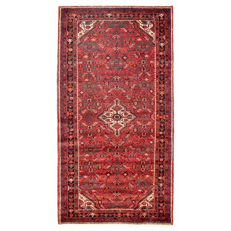 ECARPETGALLERY Hand-knotted Anadol Red Wool Rug - 5'3 x 9'10 - Red - 5'3 x 9'10