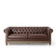 preview thumbnail 7 of 58, Castalia Nailhead Trim Chesterfield Sofa by Christopher Knight Home - 78.75" L x 33.50" W x 28.00" H