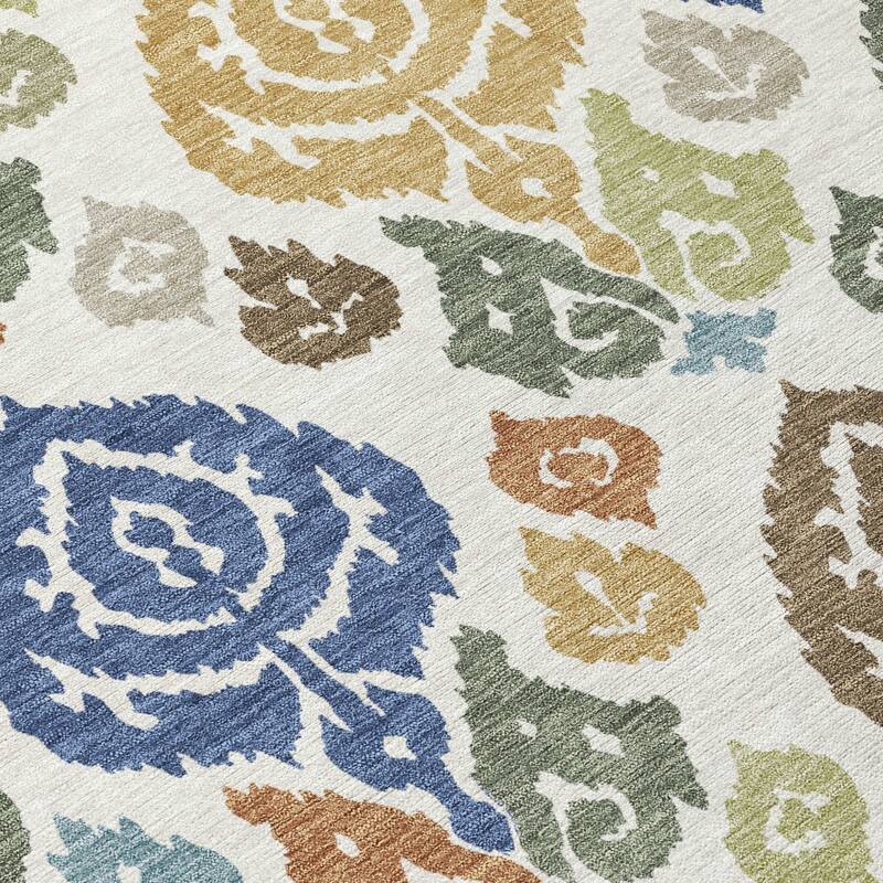 Machine Washable Indoor/ Outdoor Casual Zona Chantille Rug