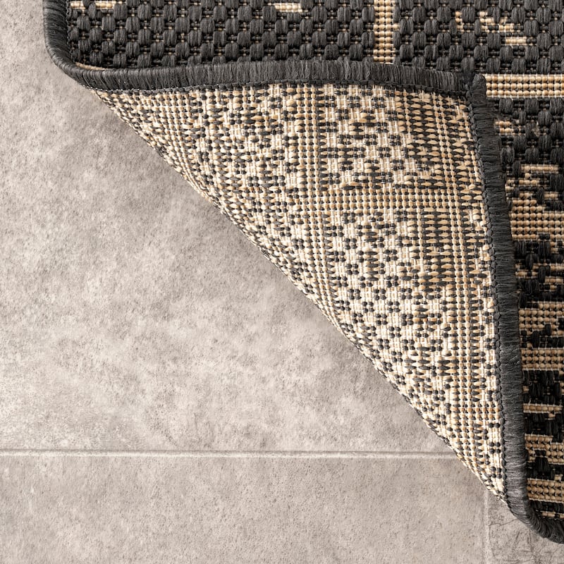 Nuloom Justina Abstract Brick Indoor/Outdoor Area Rug