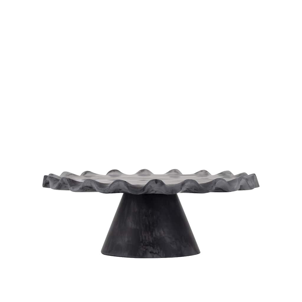Black Resin Cake Stand Medium