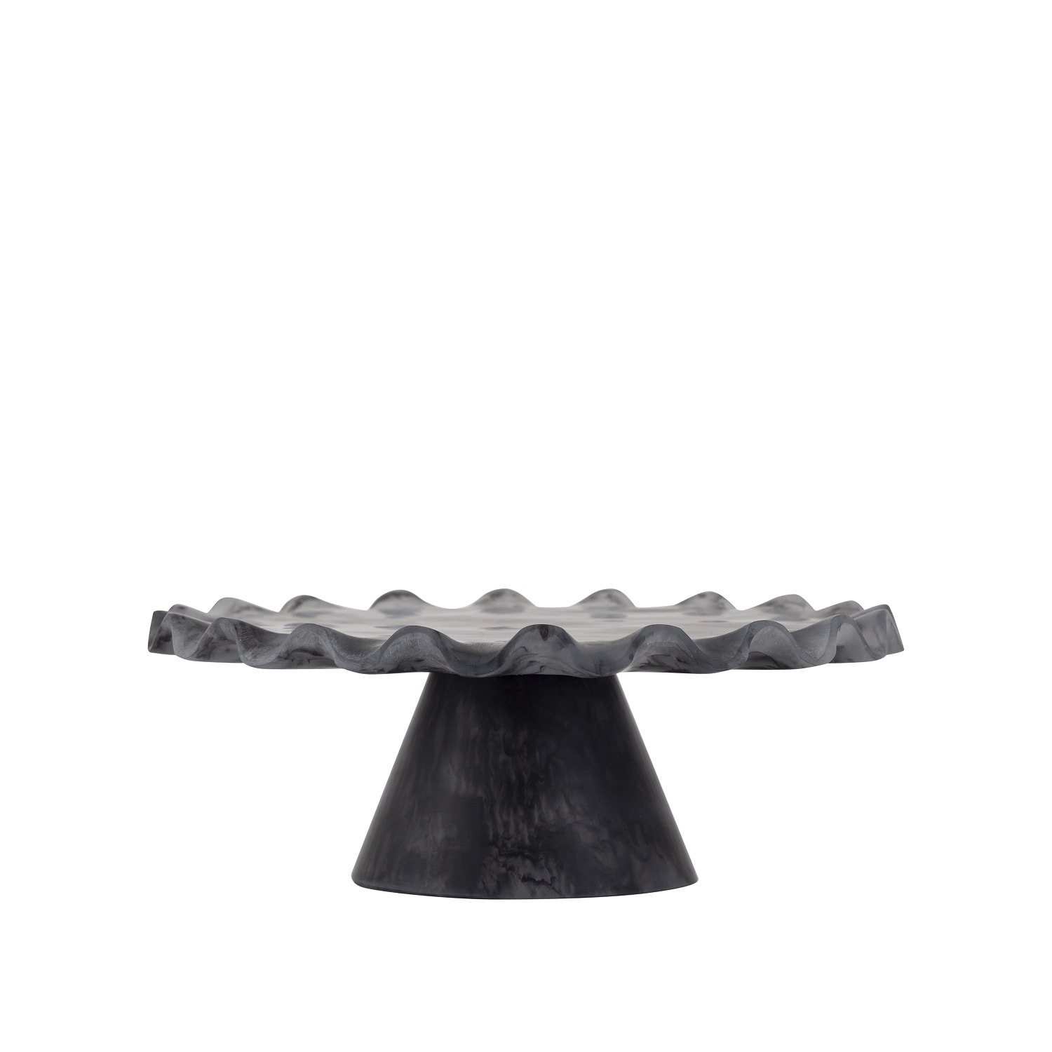 Black Resin Cake Stand Medium