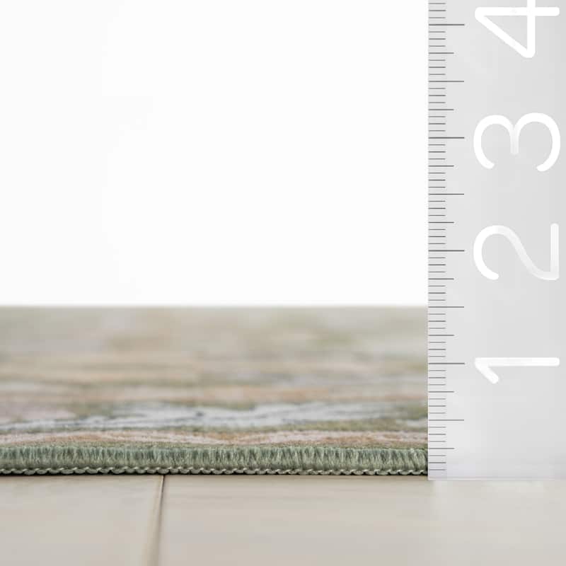 Nuloom Audessa Floral & Paisley Washable Rug
