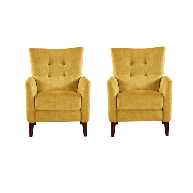 Aurora Comfy Recliner with Tufted Back Set of 2