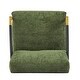 preview thumbnail 41 of 63, 27.56" Modern Accent Chair with Plush Cushions, Metal Frame, and Wooden Armrest Design -for Living Room, Bedroom