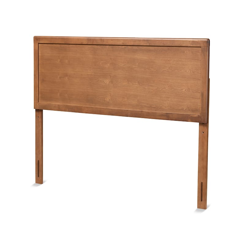 Alan Transitional Ash Walnut Finished Wood Headboard - Queen