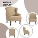 preview thumbnail 79 of 119, 31" W Modern Upholstered Linen Wing Back Accent Chair with Rolled Arm