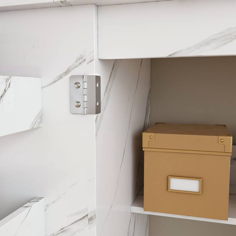 Anmytek Space Saving Folding Sewing Machine Desk with Storage Mobile Craft Table