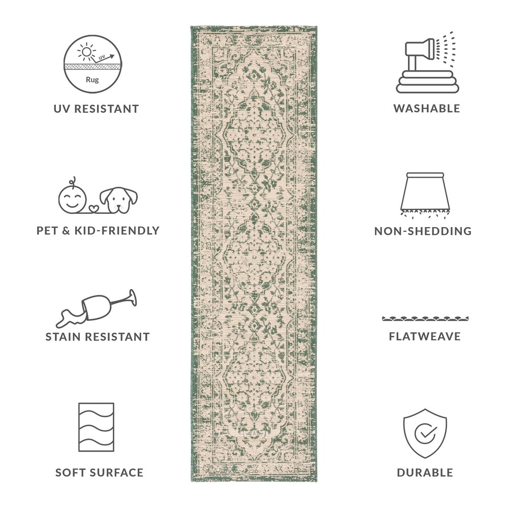 SAFAVIEH Courtyard Mirte Indoor /Outdoor Waterproof Backyard Patio Rug