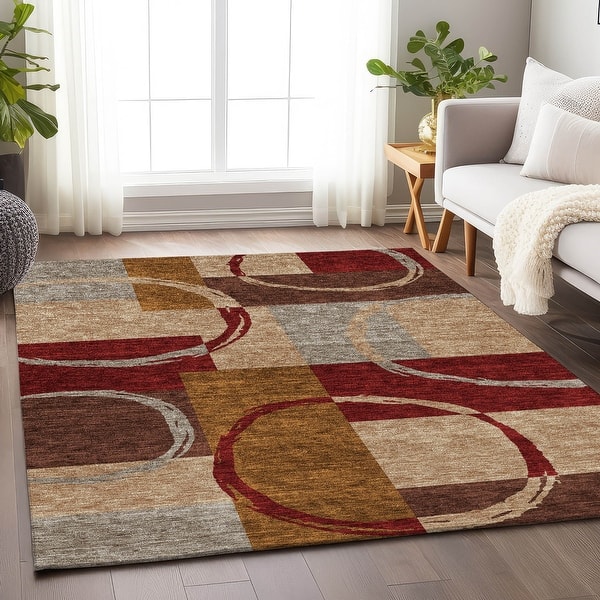 slide 2 of 90, Premium Washable Super Soft Modern Casual Mayfield Rug Wheat - 10' x 14'