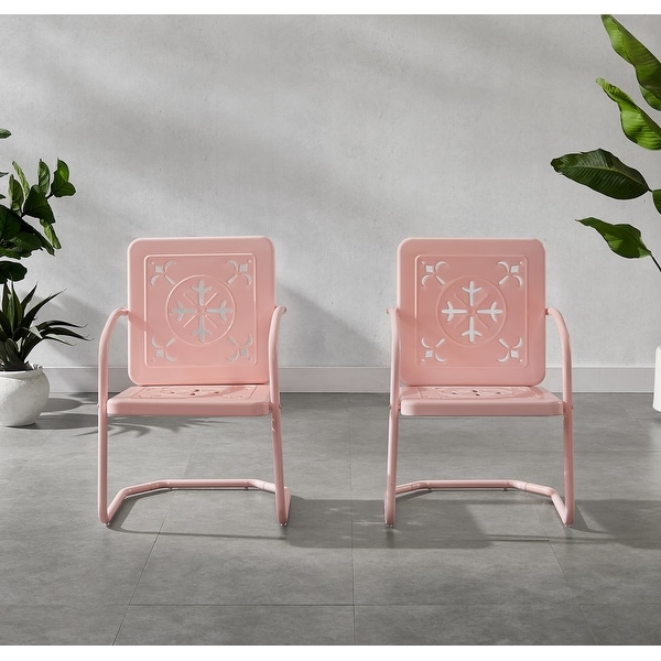 Crosley Azalea 2-Piece Retro Outdoor Chair Set - On Sale - Bed