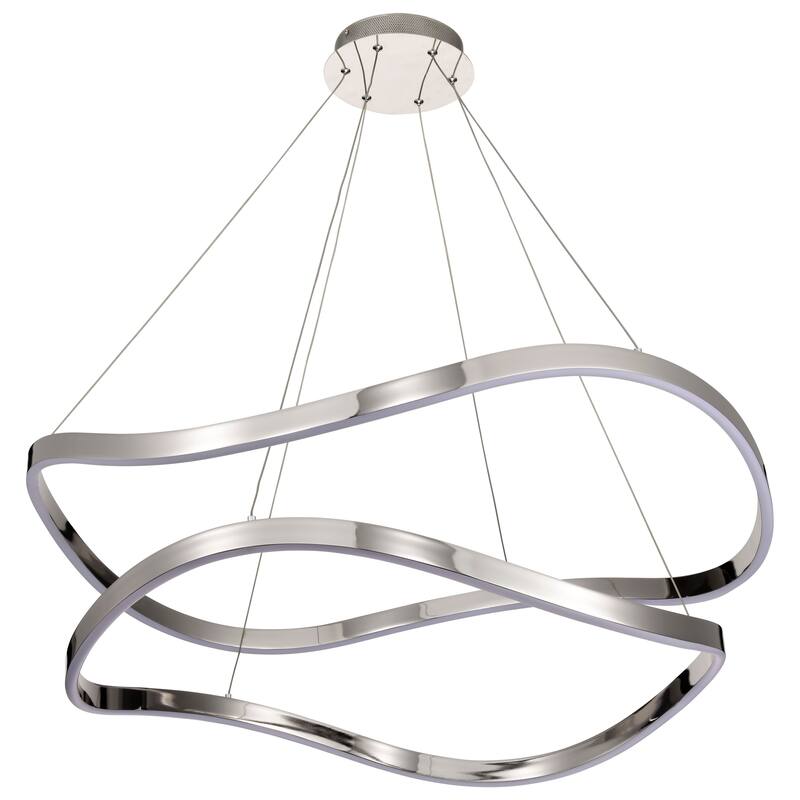 Sylas 36 Inch LED Pendant Polished Nickel Finish - Polished Nickel