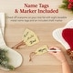 preview thumbnail 2 of 3, Christmas Stocking Stand, Decor Display w/ Name Tags, Chalk Marker