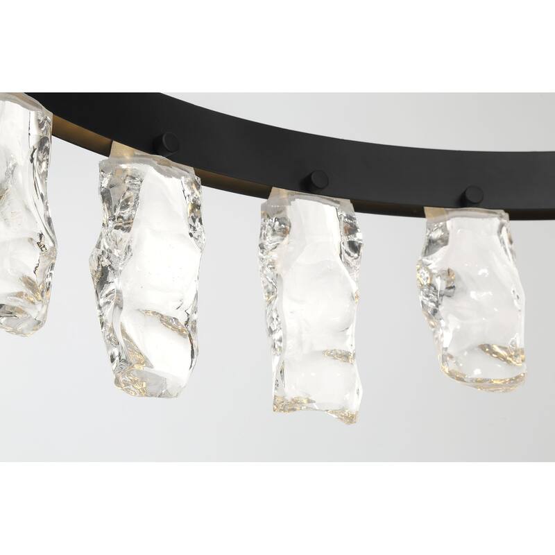 Kovacs P1497-L Artic Glacier 33" Wide LED Crystal Ring Chandelier