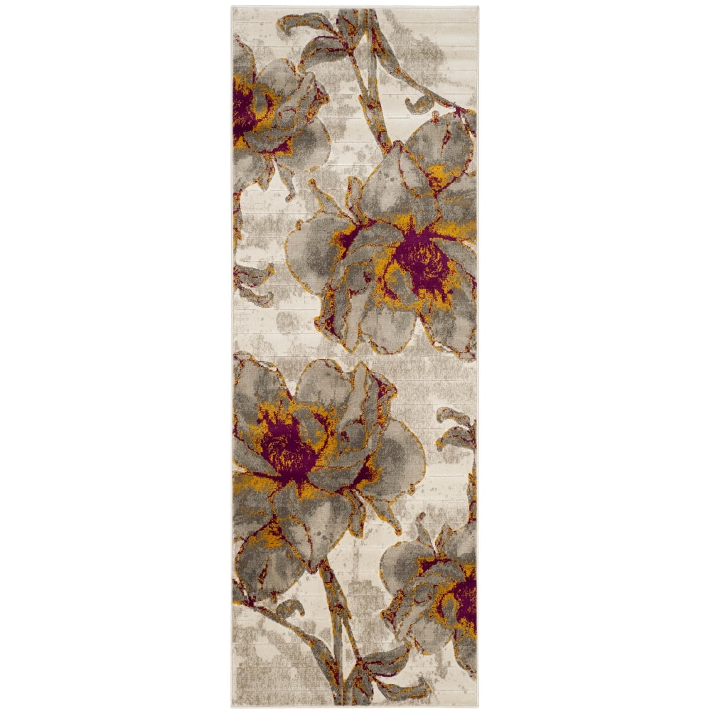 SAFAVIEH Porcello Jemima Modern Watercolor Floral Rug