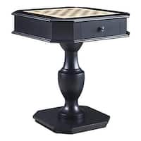Susy 28 Inch Wood Reversible Board Game Table with Pedestal Stand - 28 ...