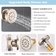 preview thumbnail 15 of 21, Vanityfair Antique Shower Sets, Complete Wall Mounted 9 inch Rain Head with Handheld Shower and Body Jets