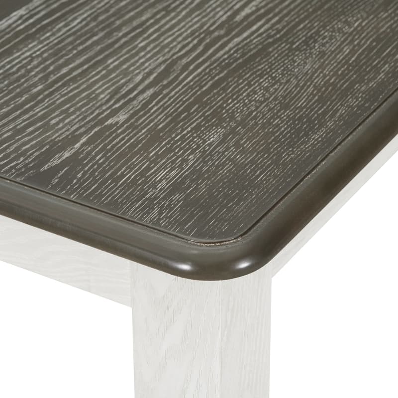 Antique Brown Wooden Extendable Dining Table, Upholstered Chairs with Wooden Legs, Exquisite Dining Table and Chairs Set for 6