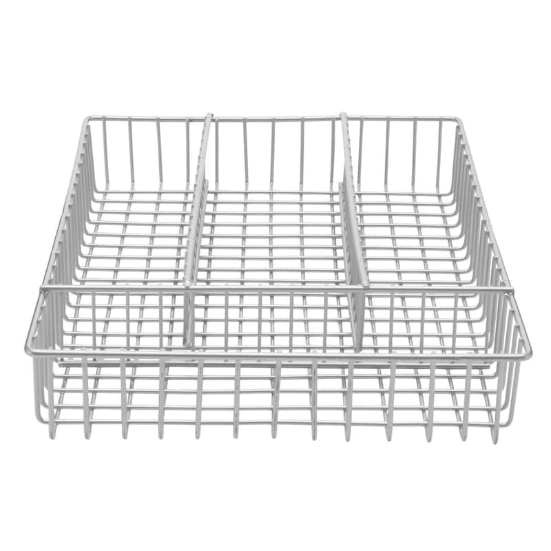 Ybm Home Metal Wire Chrome Plated Kitchen Flatware Cutlery Tray Holder