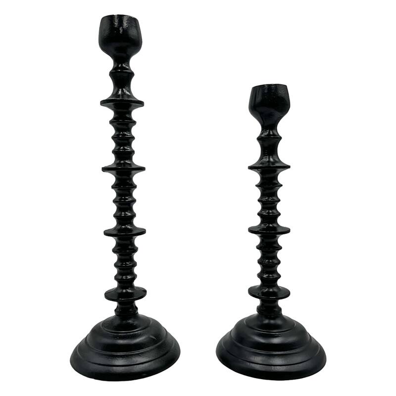 Set of 2 Decorative Handmade Aluminum Artistic Candle holder - Set of 2