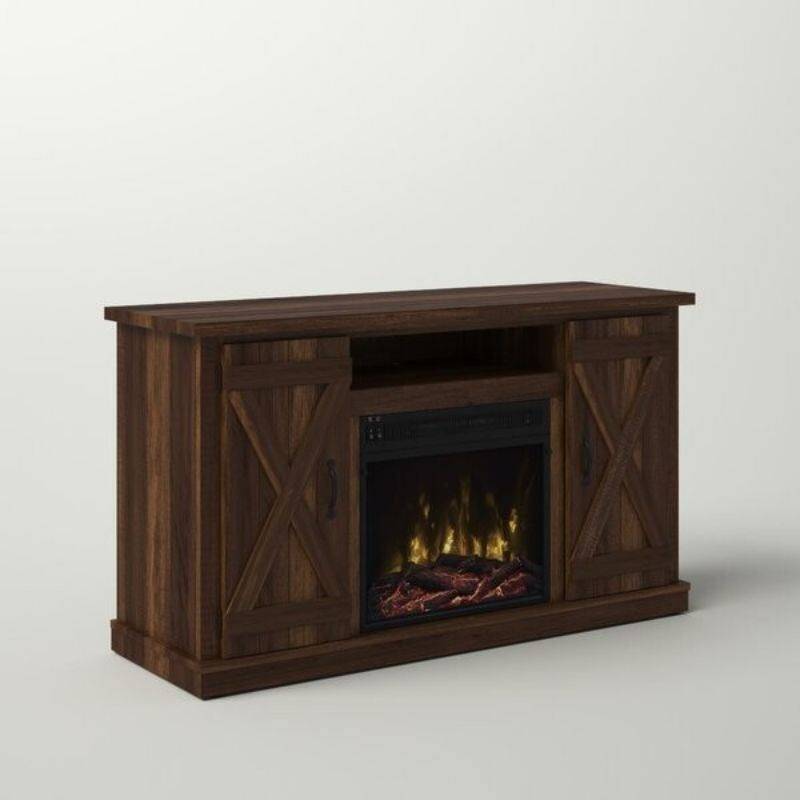 FarmHouse Rustic TV Entertainment Electric Fireplace