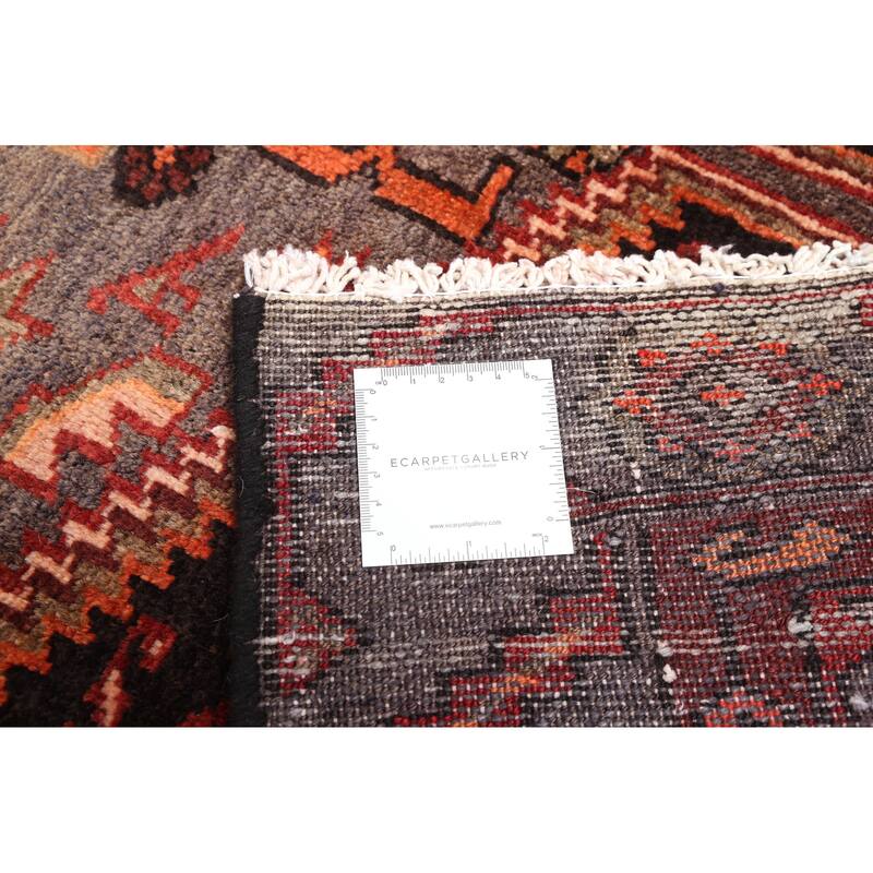 ECARPETGALLERY Hand-knotted Andelz Black, Red Wool Rug - 4'0 x 7'3