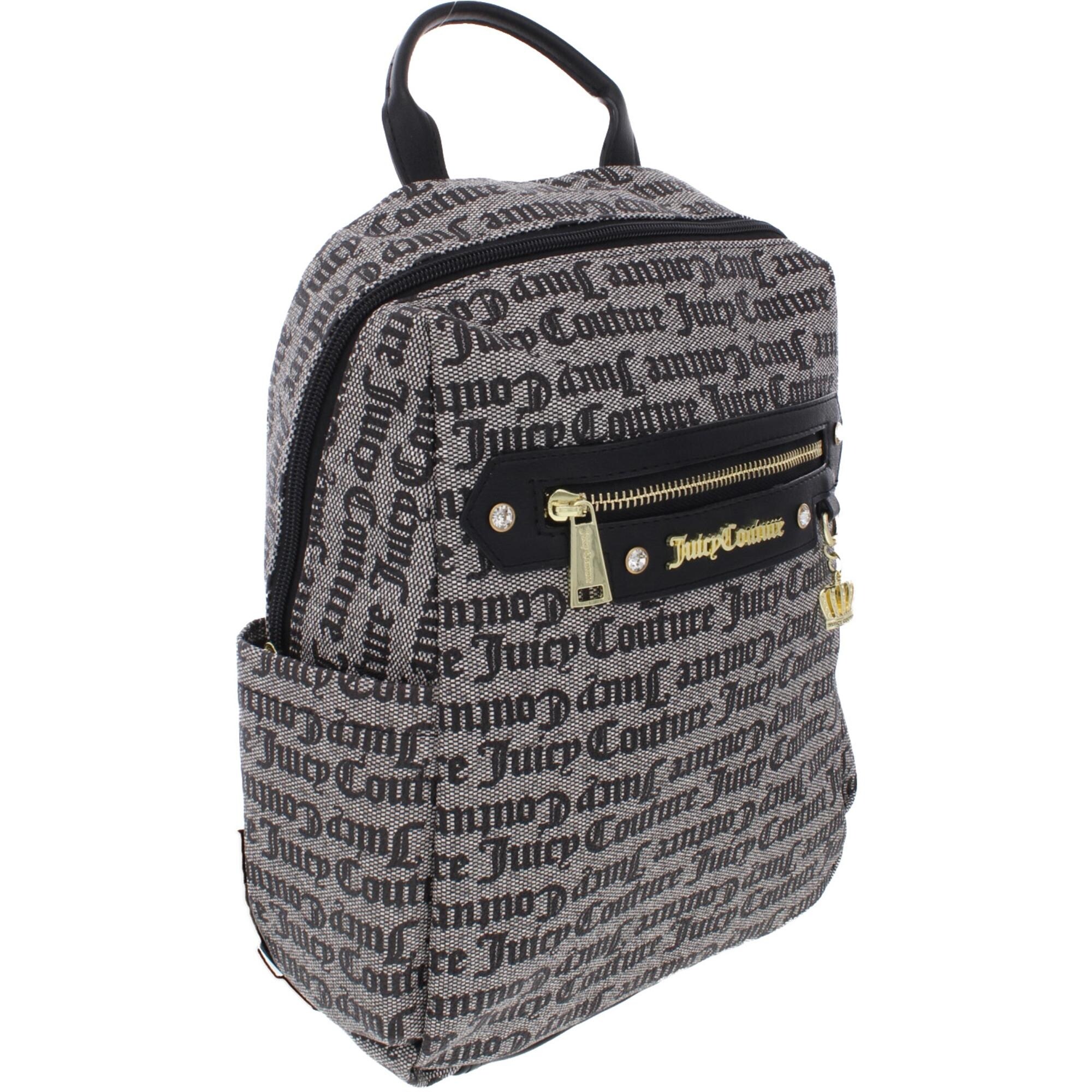 juicy couture black leather backpack
