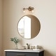 preview thumbnail 5 of 15, Modern Glam Black Gold 2/3/4 Light Bathroom Vanity Light Globe Seeded Glass Wall Sconces