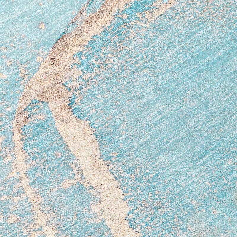 Machine Washable Indoor/ Outdoor Abstract Chantille Rug