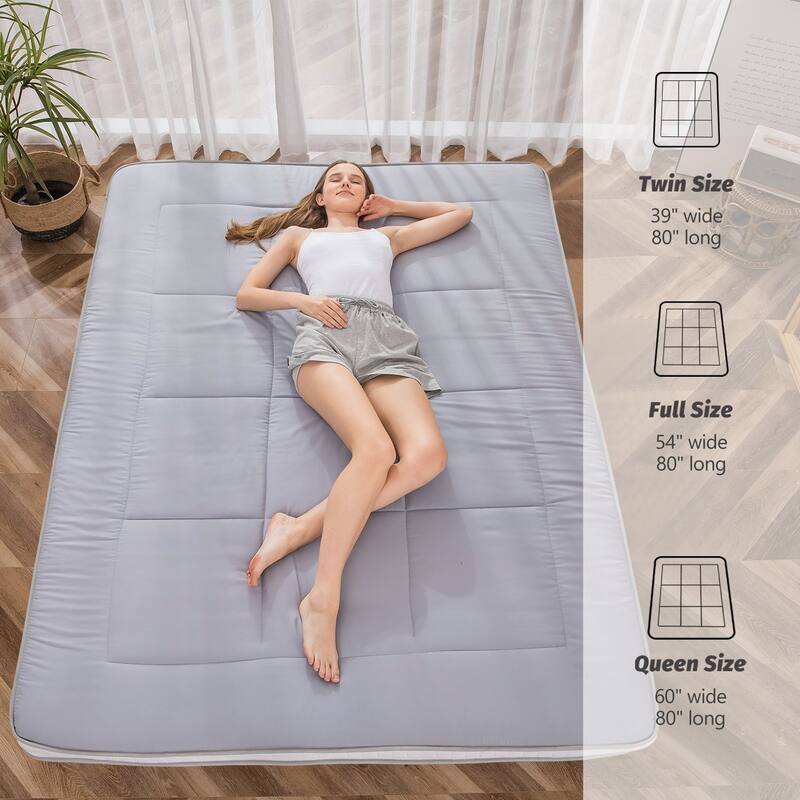 Padded Japanese Roll Up Floor Futon Mattress