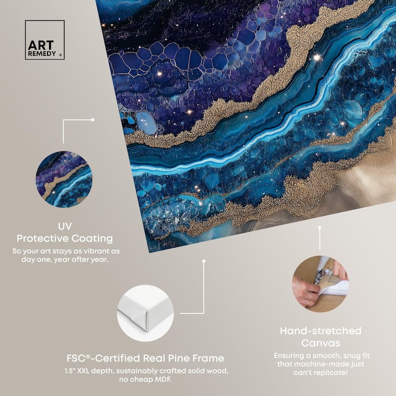 Galactic Geode I Canvas by Art Remedy, Gallery Wrapped