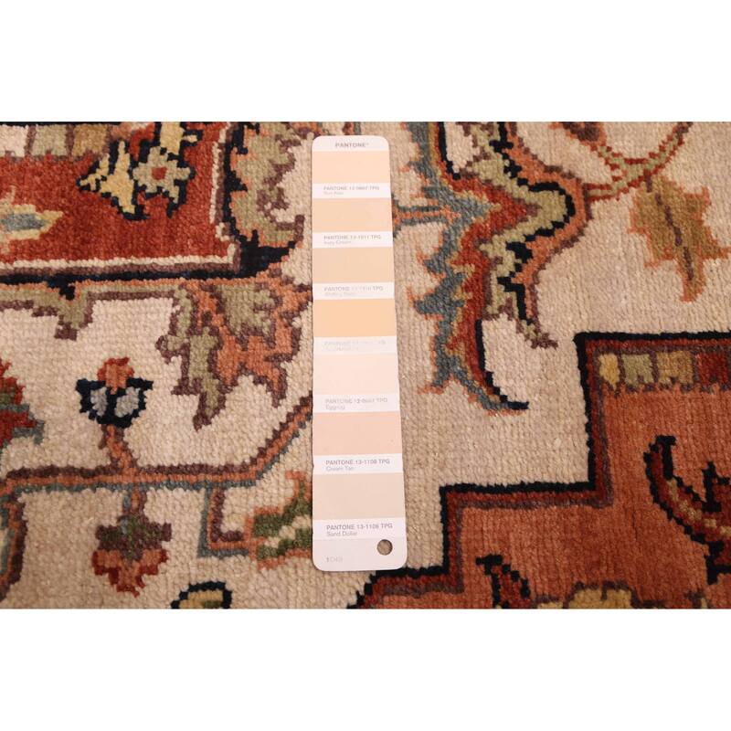 ECARPETGALLERY Hand-knotted Jules Sultane Ivory Wool Rug - 7'11 x 9'11