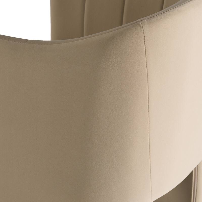 Modrest Danube Modern Beige Fabric Dining Chair