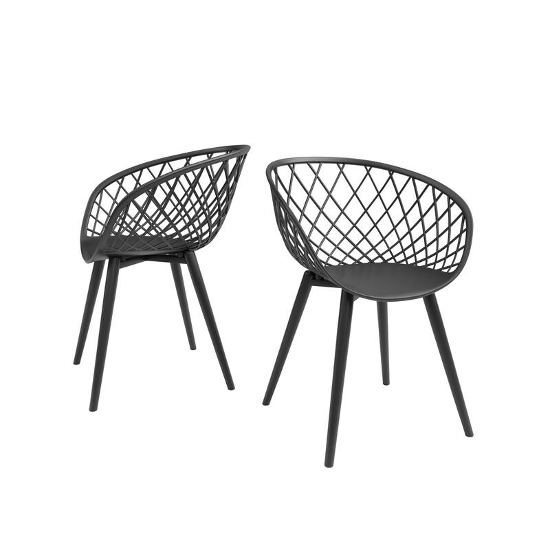 Kurv 3-Piece Lux Bistro Set, Weather Resistant, Indoor/Outdoor