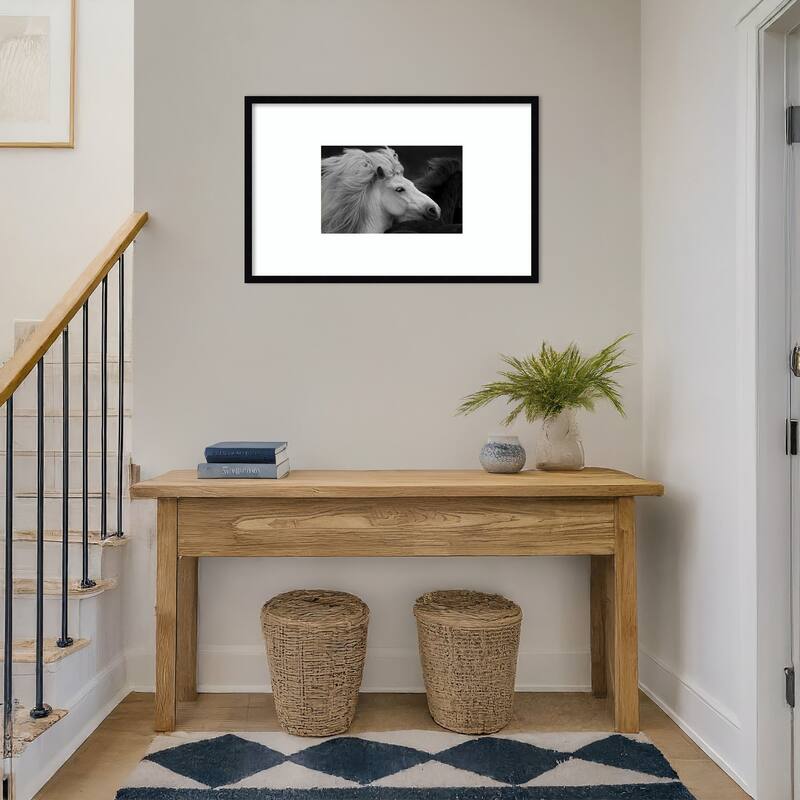 Bad Hair Day by John Fan Wood Framed Wall Art Print