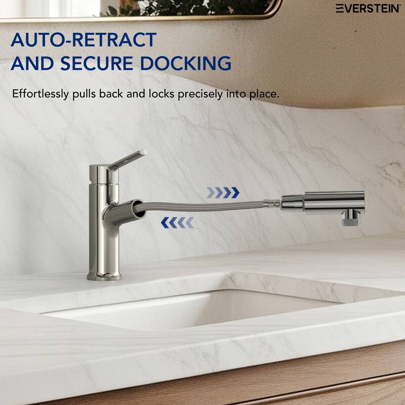 Single Handle Single Hole Bathroom Faucet with Pop‑Up Drain
