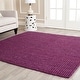 preview thumbnail 50 of 145, SAFAVIEH Jerneja Handmade Solid Chunky Jute Area Rug 6' x 6' Square - Purple