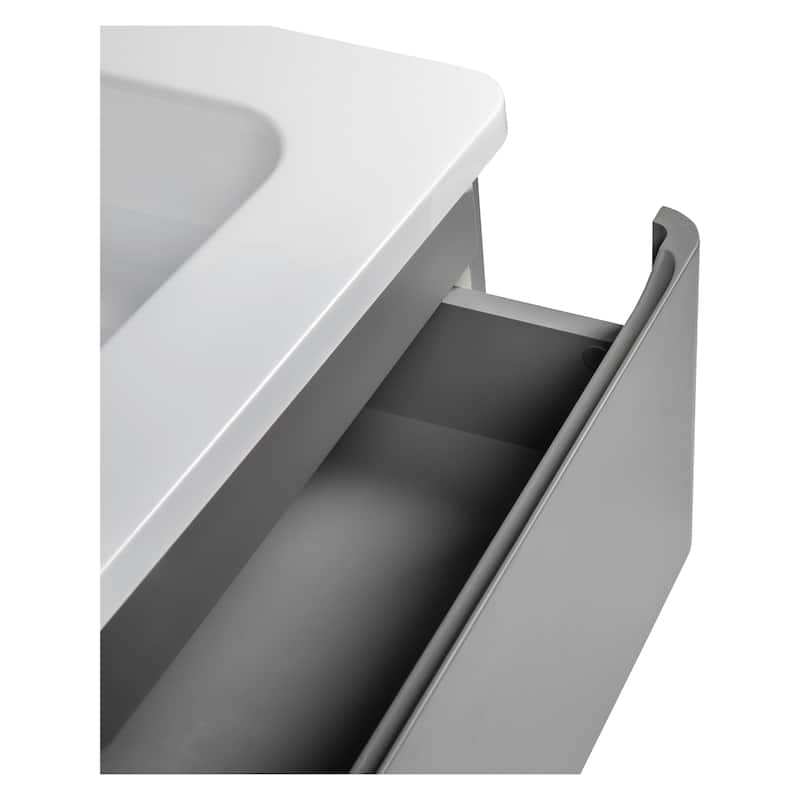 Modern Wall-Mounted Bathroom Vanity with Washbasin | Comfort Collection Omega Collection 32"