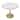 Bristol 31" Round Dining Table for 4 with Sintered Stone Tabletop in Gold Steel Base for Kitchen & Dining Room