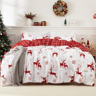 Christmas Comforter Bedding Set with Comforter and Pillow Shams
