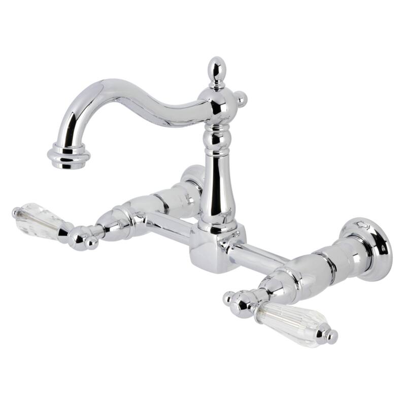 Willshire Two-Handle 2-Hole Wall Mount Bridge Kitchen Faucet