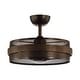 preview thumbnail 15 of 13, 21" Rustic Bronze Metal Chandelier Encolosed Ceiling Fan with Light and Remote