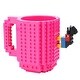 preview thumbnail 9 of 9, 350Ml Creative Coffee Mug Travel Cup Kids Adult Cutlery Lego Drink Mixing Dinnerware Set For Child