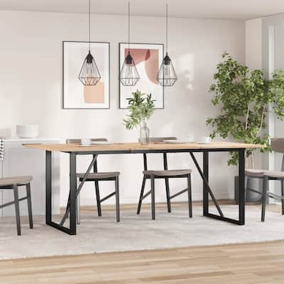 vidaXL Dining Table Legs O-Frame 70.9"x31.5"x28.7" Steel - 70.9 x 31.5 x 28.7